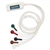 Burdick H3+ 5-Wire 3 Channel AHA Patient Cable with Snap