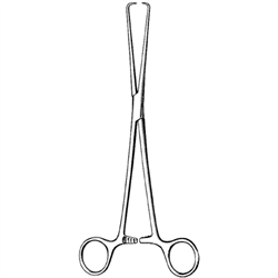 Sklar Surgi-OR Schroeder Tenaculum Forceps, Straight, Flat Tips - 10"