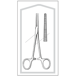 Sklar Econo Sterile, Crile Forceps, Straight, Case of 25 - 5-1/2"