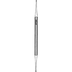 Sklar Curette Excavator #58-1-3, Double Ended with Hole, Overall Length - 5-1/2"