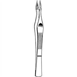 Sklar Merit Carmalt Splinter Forceps, Straight - 4-1/4"