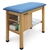 Hausmann A9097 H-Brace Taping Table with End Cabinet