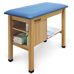 Hausmann A9097 H-Brace Taping Table with End Cabinet