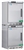 9 cubic foot ABS Premier Refrigerator & Freezer Combination Stainless Steel, Left Handed - Hydrocarbon (Medical Grade)