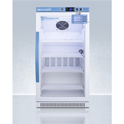 AccuCold ARG31PVBIADA 2.83 cu ft Built-In Vaccine Refrigerator w/ Glass Door (ADA Height) w/ Glass Door & Digital Data Logger (ADA Height)