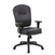 Boss Black Leather Task Chair with Adjustable Arm