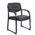 Boss Leather Sled Base Side Chair with Arms