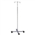 Techno-Aide Easy Glide Economy IV Pole (4 Leg/ 2 Hook/ Twist Lock), 46" - 83" Adjustable Height