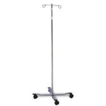 Techno-Aide Easy Glide Economy IV Pole (4 Leg/ 2 Hook/ Twist Lock), 46" - 83" Adjustable Height