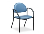 Clinton C-50F F-Series Black Frame Chair with Arms