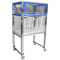 Novum Medical 2-Side Drop Klimer Cribs - Infant - Crank Fowler - Chrome Finish