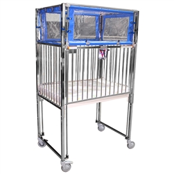 Novum Medical 2-Side Drop Klimer Cribs - Child Length - Gatch/Trendelenburg Deck - Chrome Finish