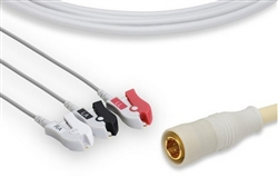 Colin One-Piece ECG Cable - 3 Leads Clip