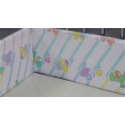 Novum Medical Hospital Crib Bumper Pads (1" x 7" Foam to Fit Youth Crib)