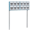 Detecto 12-Bin Organizer with Accessory Bridge for Rescue and Whisper Series Medical Carts