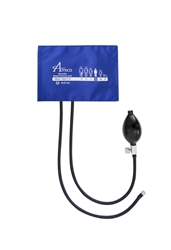 2-Piece Reusable Blood Pressure Cuff - Small Adult (Limb size 19-27cm) Royal Blue- 2 Tubes