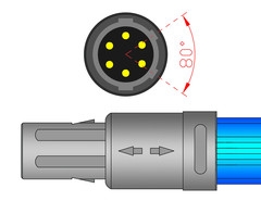 Mindray Masimo 6 pin SpO2 Adapter Cable