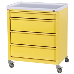 Harloff Treatment Cart, Four Drawers with Key Lock