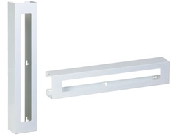 Clinton Triple Slimline White Steel Glove Box Holder