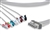 Philips Compatible ECG Leadwire - M1621A - 5 Leads Pinch/Grabber (individual)