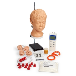Nasco Life or Form Diagnostic and Procedural Ear Trainer with Pneumatic Otoscopy Kit