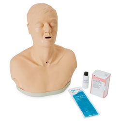 Nasco Life or Form Adult Patient Education Tracheostomy Care Manikin - Light