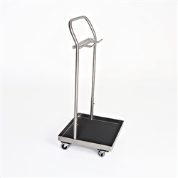 Mid Central Medical Stainless Steel Stirrup Cart