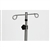 Mid Central Medical Chrome 5-Leg Space Saving IV Pole, 2 Hook Top