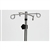 Mid Central Medical Stainless Steel 6-Leg IV Pole, 4 Hook Top