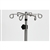 Mid Central Medical Stainless Steel 6-Leg IV Pole, 6 Hook Top