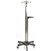 Mid Central Medical Lift Assist Stainless Steel IV Pole - 4 Hook
