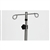 Mid Central Medical Stainless Steel 5-Leg spider IV Pole, 2 Hook Top