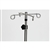 Mid Central Medical Chrome 5-Leg Spider IV Pole with 4 Hook Top