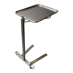 Mid Central Medical Stainless Steel Thumb Control Mayo Stand, 12.63" x 19.13"