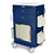 Harloff MH Treatment Cart, 1.0 Cubic Feet Medical Grade Refrigerator, Two Drawers with Key Lock