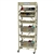 Harloff Single Column Medical Mobile Wire Storage Rack, Open Frame