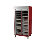 Harloff Double Column Medical Storage Cabinet, Tambour Doors, 94 Slide Tracks with Key Lock