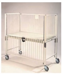 Epoxy Child ICU Crib, Manual Hi-Lo, 4 Side Release, Gatch/Trend, 30 x 60"