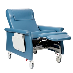 Novum Medical Bariatric Medical Transport Recliner, Trendelenburg, 2 side tables, Swing Arms, 450 lbs Capacity