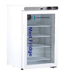 2.5 Cu Ft ABS Premier Pharmacy/Vaccine Freestanding Undercounter Glass Door Refrigerator (Pharmacy Grade)