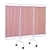 Antimicrobial 3-Panel Privacy Screen without Casters