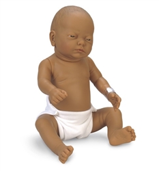Nasco Newborn Baby Doll - Medium Brown Baby Girl
