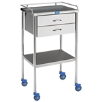 Pedigo SG-80-A-SS Utility Table with Shelf, Drawer and Rail