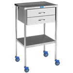 Pedigo SG-80-C-SS Utility Table with Shelf and Drawer (No Rail)