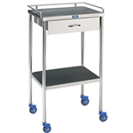 Pedigo SG-80-SS Utility Table with Shelf, Drawer and Rail