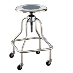 UMF Stainless Steel Revolving Stool with Ring Footrest and No Back