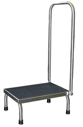 UMF 8378 Single Step Stainless Steel Foot Stool With Hand Rail