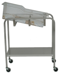 UMF Stainless Steel Bassinet - 1 Shelf, 32"W x 35.25"H x 17"D