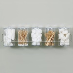 Clinton Clear Acrylic Wall Mount Jar Rack