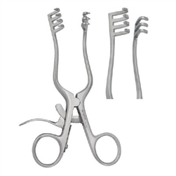 Miltex Weitlaner Retractor, 6-1/2" Blunt, 3x4 Teeth